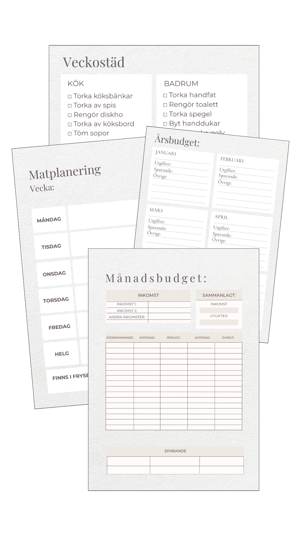 Enklare planering - Familjens planeringshäfte