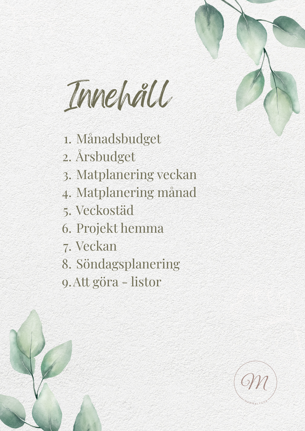 Enklare planering - Familjens planeringshäfte