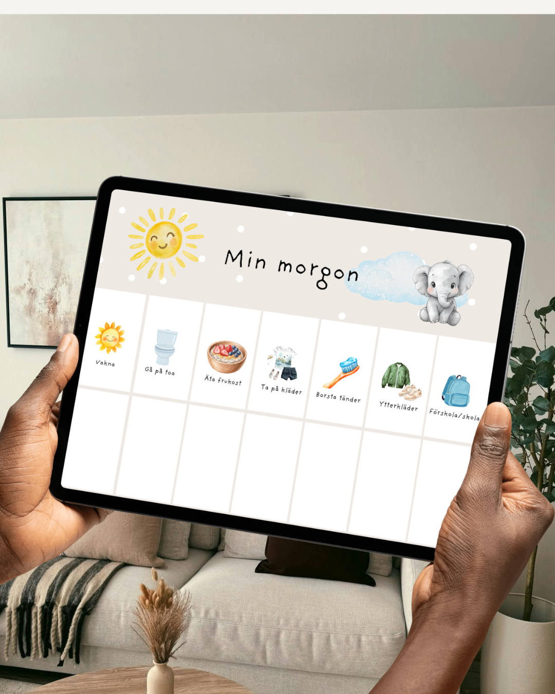 Bildstöd - Morgon och kvällsrutin