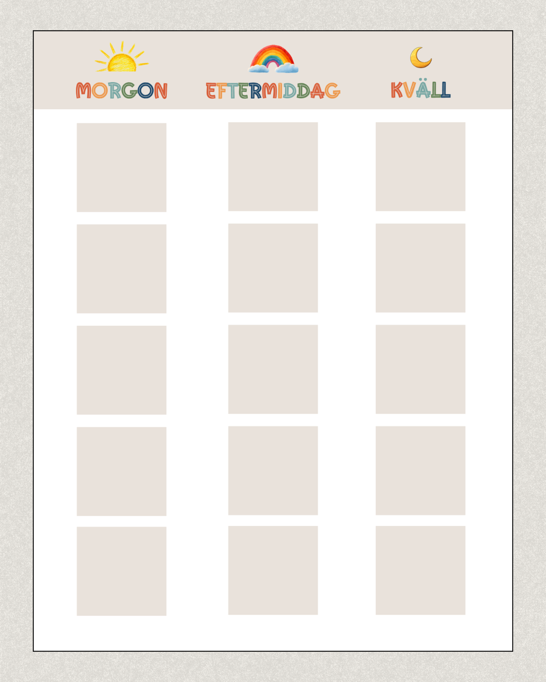 Bildstöd - Min dag