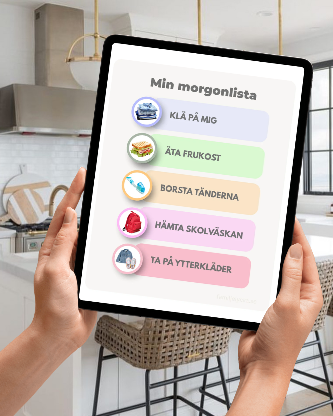 Bildstöd Min morgonlista